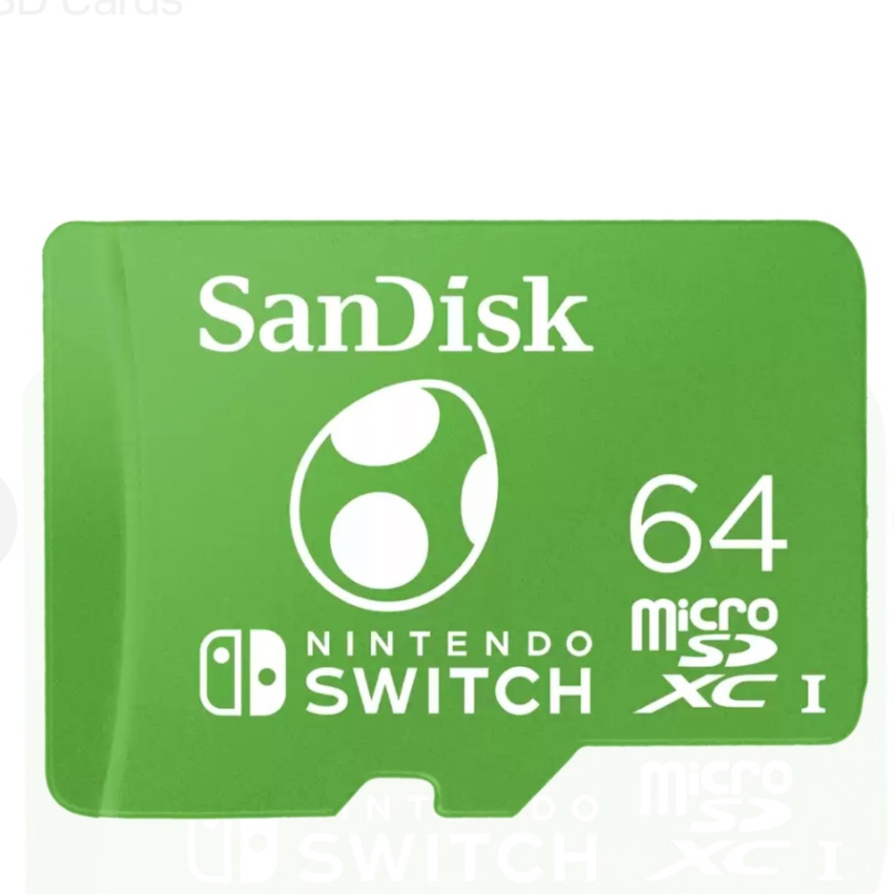 Nintendo Switch 64gb Sandisk Micro Card SD + Adapter Bundle - Picture 6 of 8